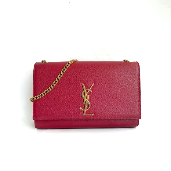 Saint Laurent Kate in Grain de Poudre Leather
